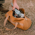 Camping-Werkzeug-Aufbewahrungstasche mit großer Kapazität, zylindrische Zeltpflocktasche, leichte Zeltherings-Bodennagelhaltertasche für Outdoor-Camping