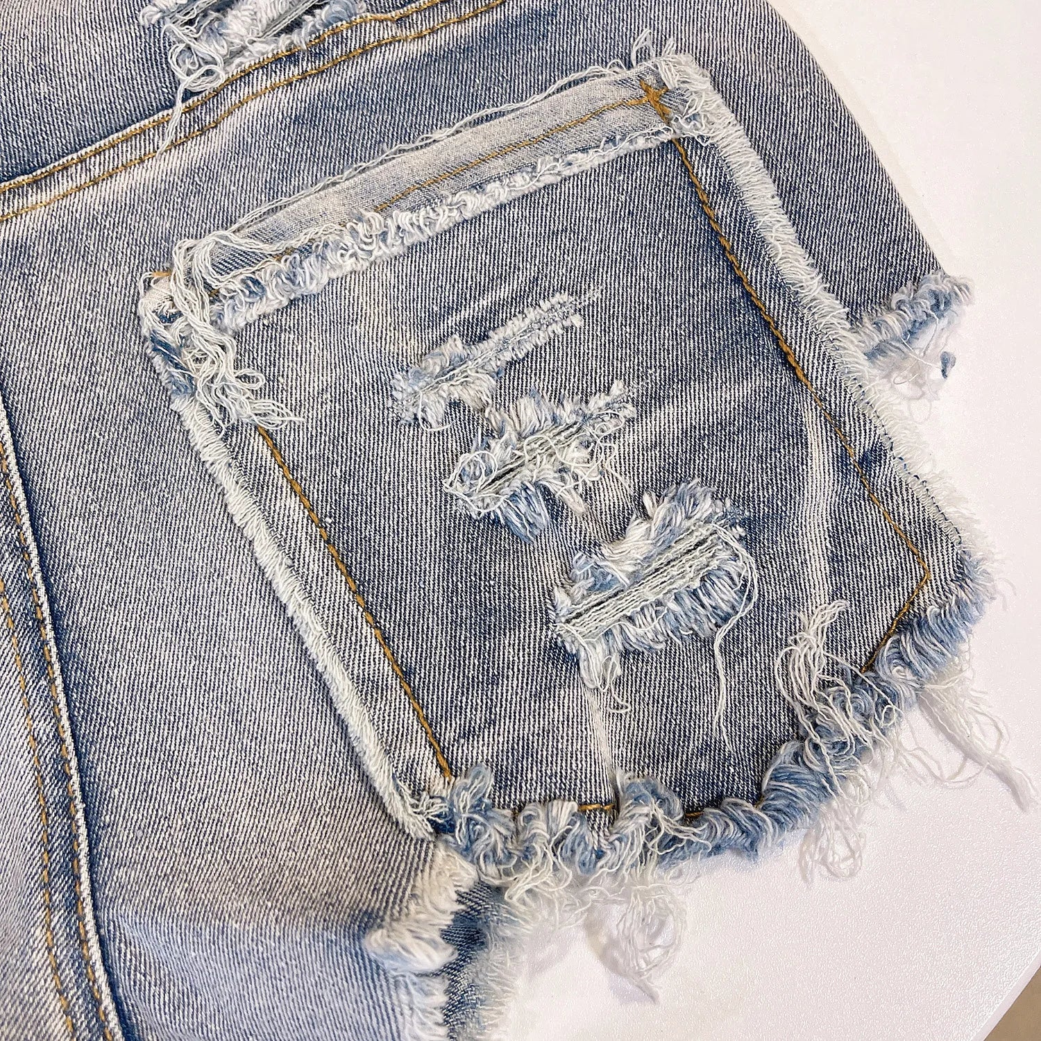 Women's Summer Sexy High Waist Denim Shorts 2025 Female Fashion Hollow Out Hole Hot Pants Short Jeans