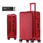 KLQDZMS Deutscher Koffer aus Aluminium-Magnesium-Legierung, 20 Zoll, Handgepäck, 28 Zoll, großes Fassungsvermögen, Reisekoffer aus Leder für Geschäftsreisen