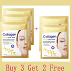 10 Stk. Kollagen Anti-Falten Gesichtsmaske Anti-Aging Mildert feine Linien Strafft die Haut Feuchtigkeitsspendend Aufhellend Hautpflege Koreanische Kosmetik