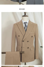 ST Cassy Dunkelblau Eleganter Herrenanzug 2-teiliges Set Moderne Hochzeitsanzüge für Herren Stilvoller Business-Büroanzug