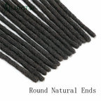 Echthaar-Dreadlocks-Extensions Brasilianisches Echthaar Dreadlocks Handgefertigte Dreadlocks für Frauen/Männer 8-24 Zoll