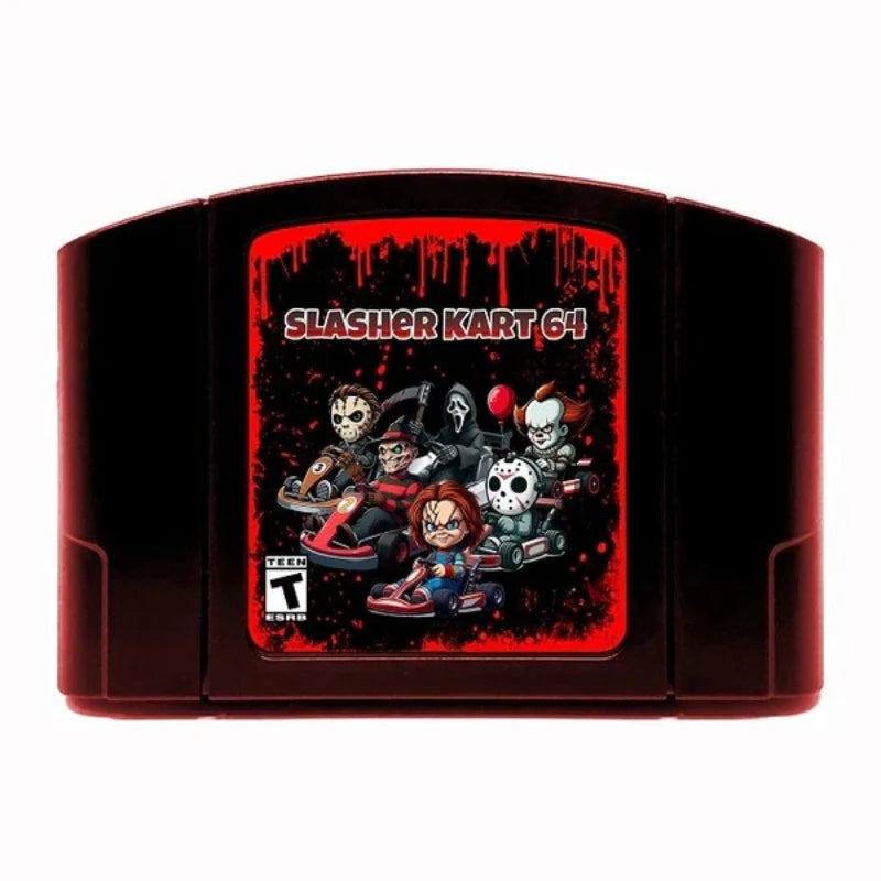 N64-Spielkassette, US-Version, Slasher Kart 64, 64-Bit-Englisches Spielkassette, Sammlerstücke, Spielzeuggeschenke