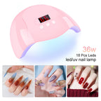 LIMEGIRL Gel-Nagellack-Kit UV Soak-off Gel Primer Polish Maniküre-Kit mit UV LED Lampe Trockner Semi-permanentes Gel-Nagellack-Kit