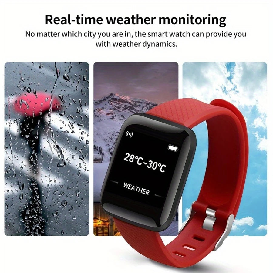 Multifunktionale Smartwatch für Damen und Herren, Bluetooth-verbunden, Telefon, Musik-Player, Fitness-Sportarmband, Schlafmonitor D13 Smartwatch