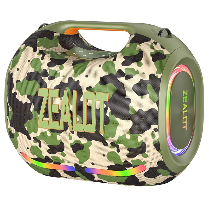 ZEALOT-ZE21 250W Tragbarer Bluetooth Lautsprecher Hohe Lautstärke Wasserdicht 48000mAh Kabelloser TWS Subwoofer Unterstützt USB/TF/AUX RGB-Licht