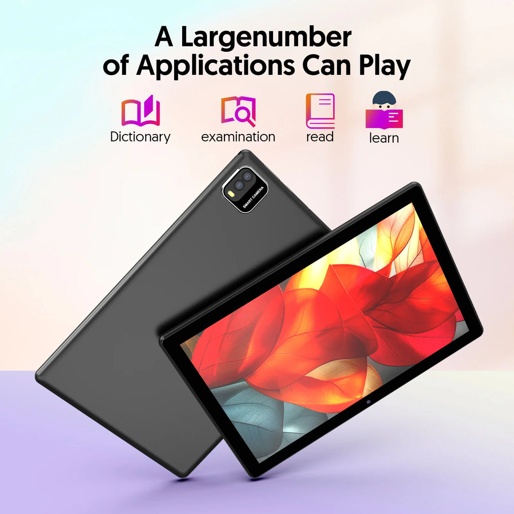Neueste globale Version Android 15 Tablet, 10-Zoll-Tablet, Quad-Core-Prozessor, 1280*800 Auflösung, 12 (3+9) GB RAM, 64 GB Speicher