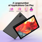 Neueste globale Version Android 15 Tablet, 10-Zoll-Tablet, Quad-Core-Prozessor, 1280*800 Auflösung, 12 (3+9) GB RAM, 64 GB Speicher