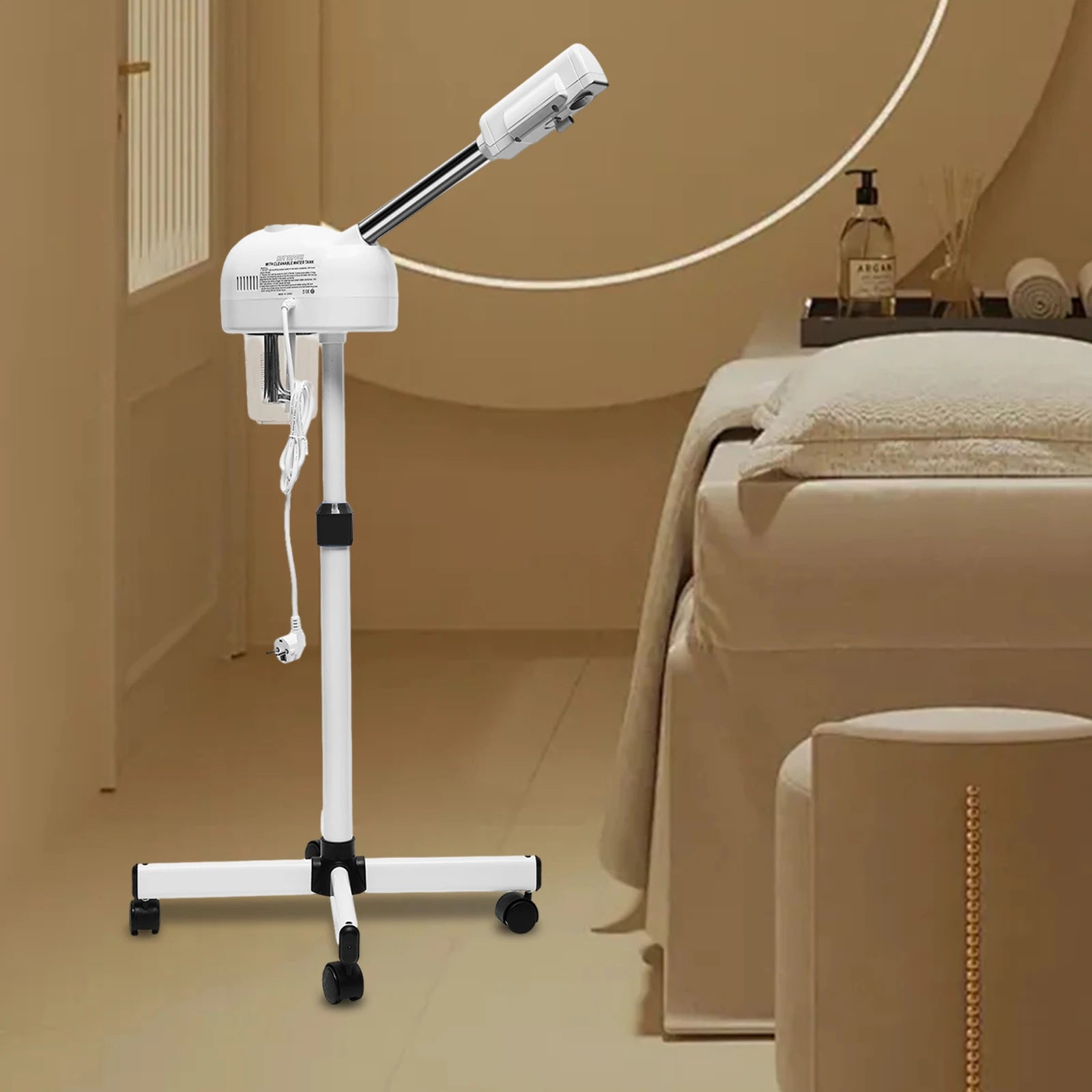Professioneller 2-in-1-Ozon-Gesichtsdampfer mit automatischer Abschaltautomatik für Schönheitssalons, Spas und Hautpflege zu Hause