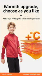 Kelme Children's Sports Jacket Autumn And Winter Knitted Jacket Outdoor Windproof Running Training Suit