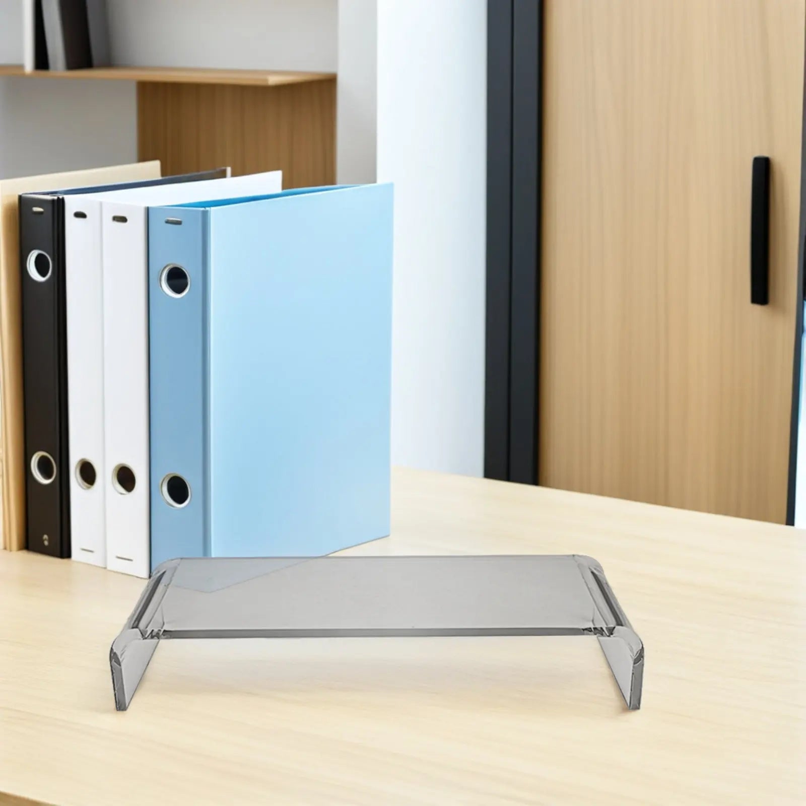 Acrylic Clear Monitor Riser Stand Compact Desktop Computer Monitor Stand Office Screen Riser Computer Storage Base Hauptbild