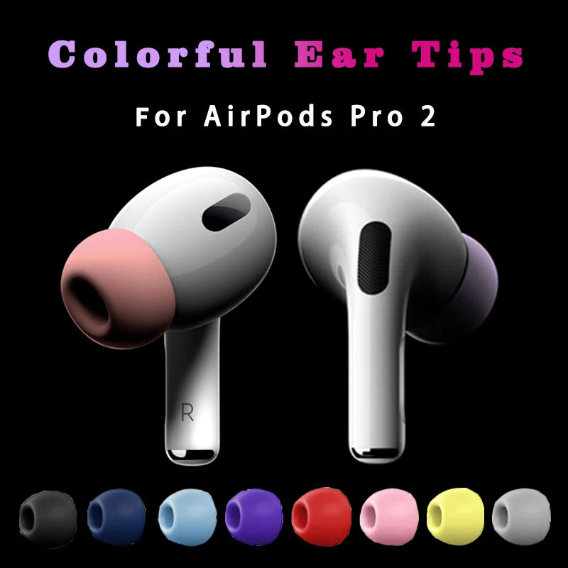 For Apple AirPods Pro 2 Replacement Ear Tips Earphone Covers Earpads Colorful Earbuds Silicone In Ear Eartip Cushion Accessories Hauptbild