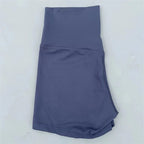 Sexy einfarbige Damen-Fitness-Sportshorts, hohe Taille, athletische Yoga-Shorts, Bein-Radfahren, umfassendes Training, Jogging, Squat-Proof