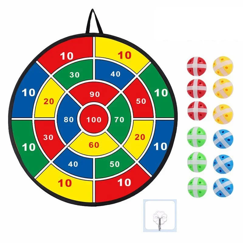 66CM große Dartscheibe Kinder-Dartscheibe mit klebrigen Bällen Jungen Spielzeug Indoor Sport Outdoor Spaß Familienparty Spiel Spielzeug