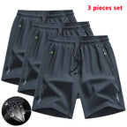 3 Stück Neue Laufshorts Herren Gym Sportshorts Schnell Trocknende Trainingsshorts Fitness Jogging Kurze Hosen Herren Sommer Boardshorts