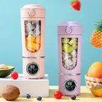 Neuer tragbarer Saftmixer für Shakes Smoothie 700ML Robuster Entsafter Stahlklingen 2-in-1 Mixer Flasche Smoothie tragbar