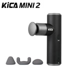 KiCA Mini 2 Faszienpistole 4 Gänge Aluminium Tragbar 3000 U/min Tiefen-Hochgeschwindigkeit 3 Massageköpfe Pistole für Sport, 195g