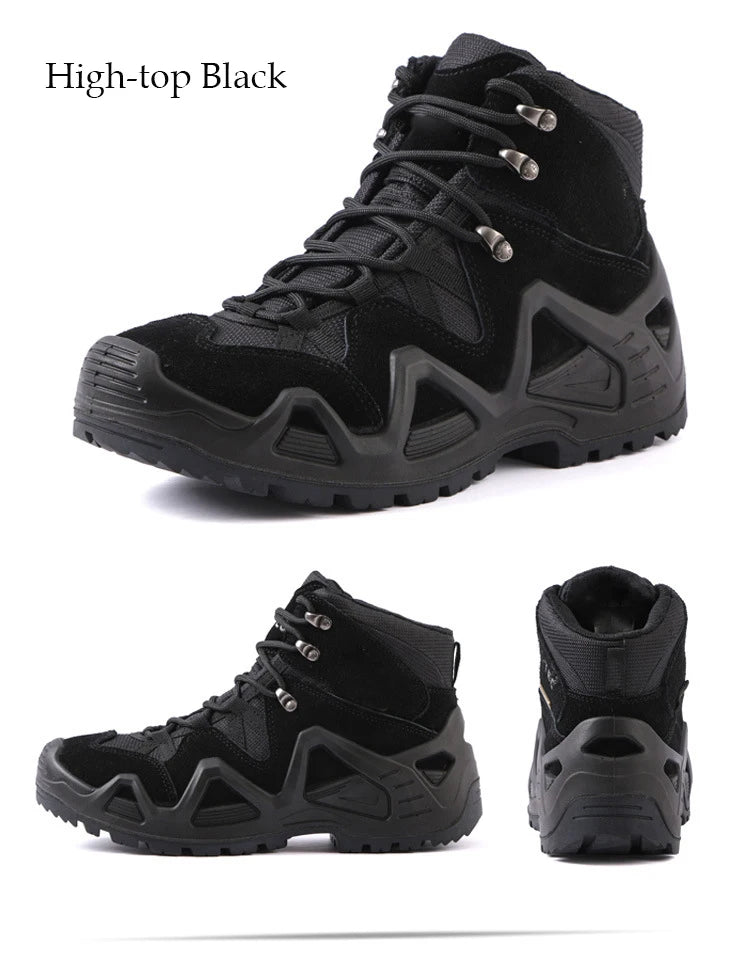 Herren Freizeit Jagd Stiefeletten Outdoor Taktische Wanderschuhe Herren Stiefel Jagd Arbeitsstiefel für Motorradschuhe Militärstiefel