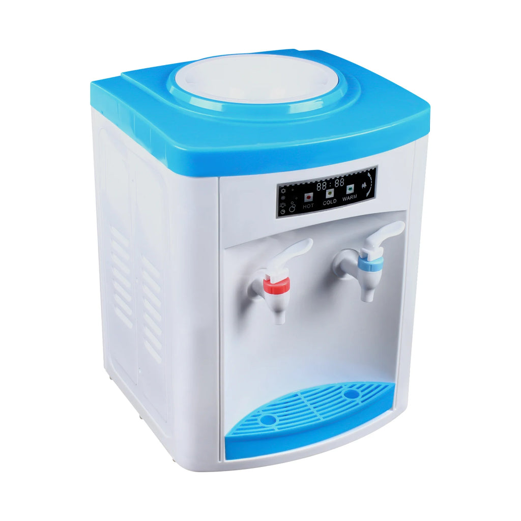 Kompakter Heiß- und Kaltwasserspender, energiesparender Tisch-Wasserspender aus Edelstahl, Mini-Trinkstation für Büro und Zuhause