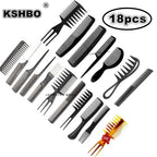 12/18 STK Professionelle Haarbürsten-Kämme für Salon Friseur Haarstyling-Werkzeuge - Neue Haarbürste Haarpflege mit kostenlosem Geschenk