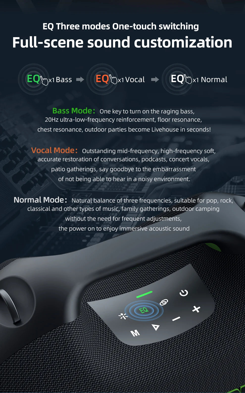 ZEALOT-ZE21 250W Tragbarer Bluetooth Lautsprecher Hohe Lautstärke Wasserdicht 48000mAh Kabelloser TWS Subwoofer Unterstützt USB/TF/AUX RGB-Licht