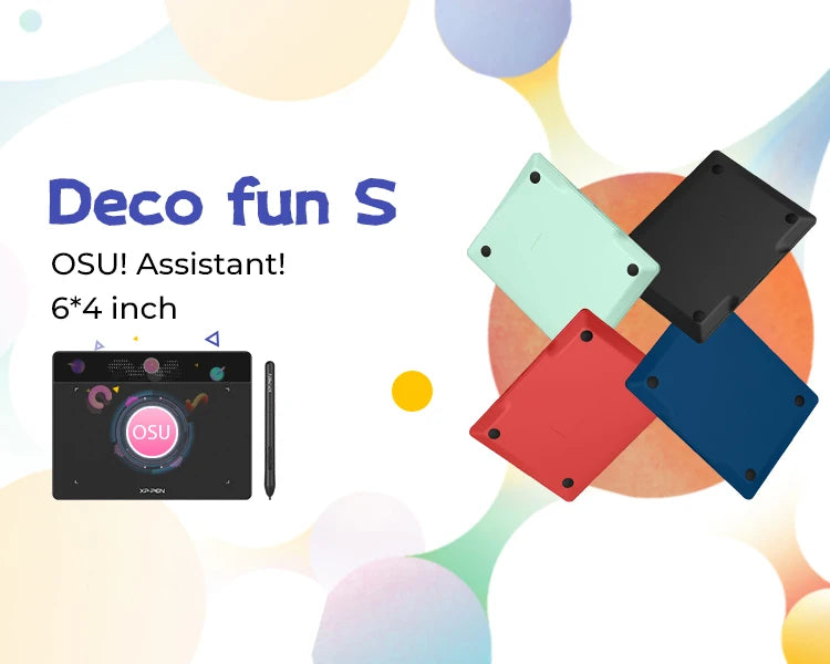 XPPen Star G640 Grafiktablett 6 x 4 Zoll, 8192 Druckstufen, unterstützt Windows, Mac, Digitales Zeichentablett für Zeichnen & OSU-Spiel
