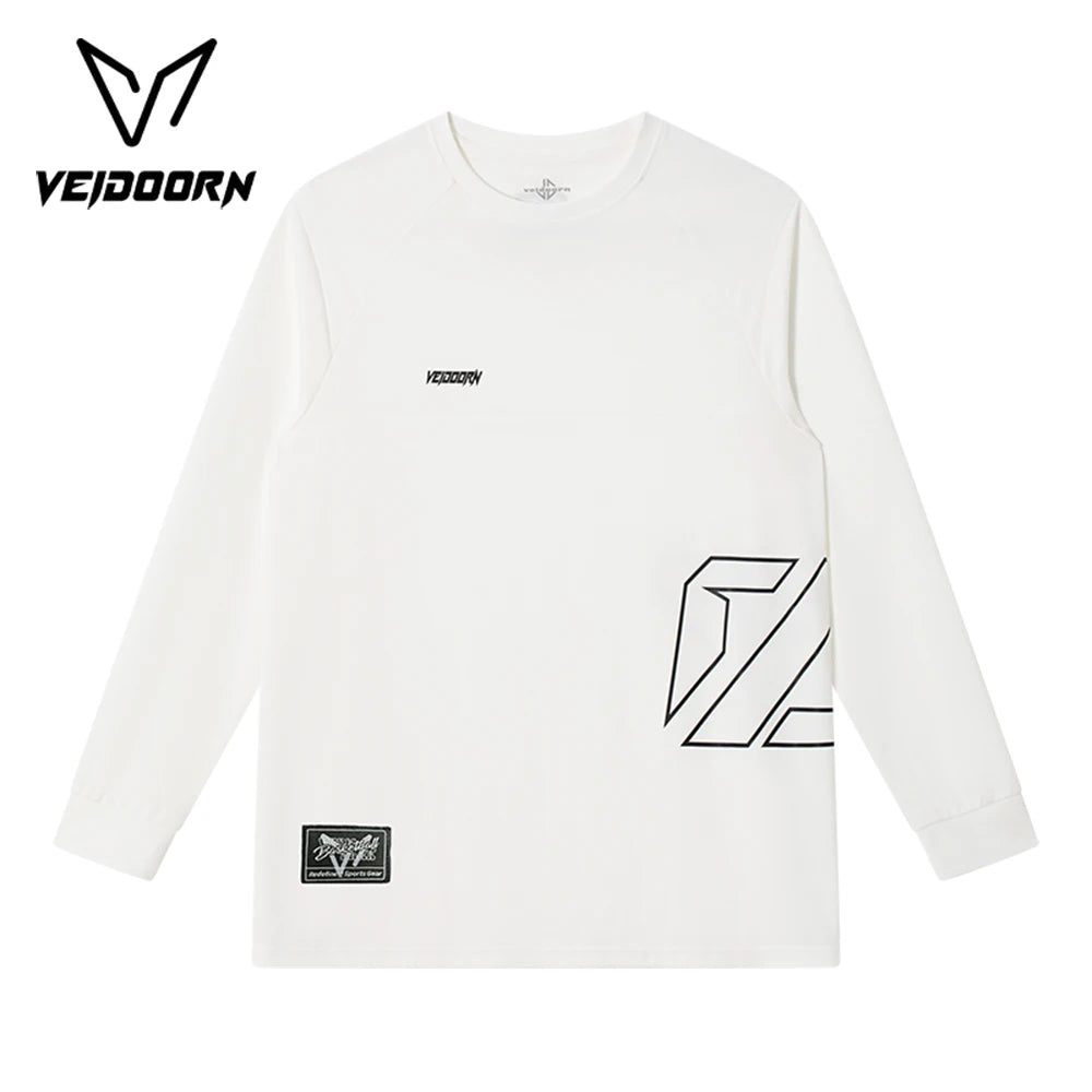 2025 Herren Quick Dry Workout T-Shirt Feuchtigkeitsableitendes Trainings-Top Gym Fitness Langarm Lauf-Basketball-Shirt Sportbekleidung