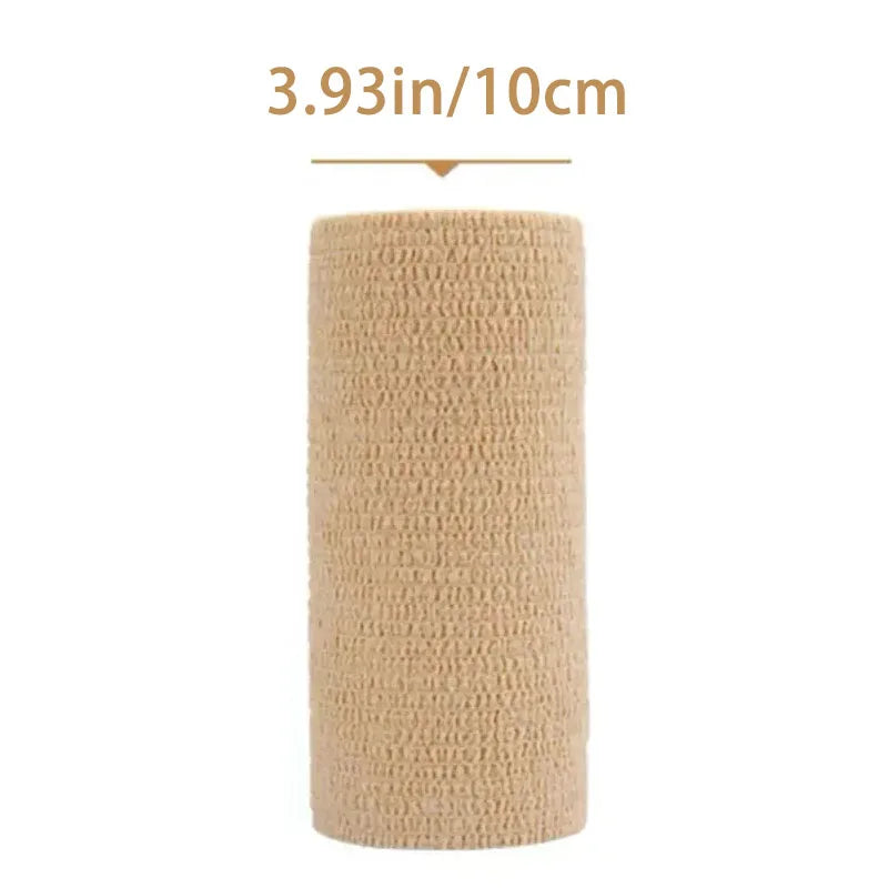 10 Rollen Medizinischer Klebeverband Elastisches Atmungsaktives Sport-Selbstklebeband Beige Wickelband für Finger Handgelenk Knöchel Erste Hilfe