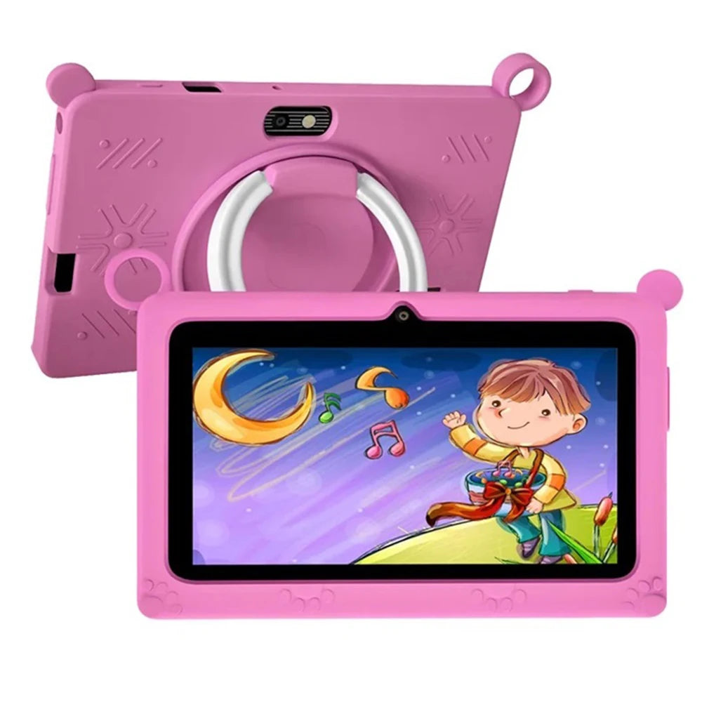 Neue globale Android Version 7 Zoll Tablets Quad Core 4GB+64GB ROM 5G WiFi Google Kids Tablets Tragbare kindersichere Schutzhülle