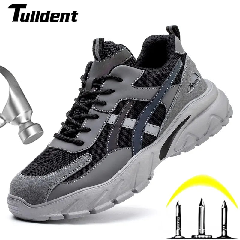 Herren-Sicherheitsschuhe, durchtrittsichere Arbeits-Sneaker, leichte Arbeitsschuhe, Herren-Stahlkappenschuhe, Sicherheitsstiefel, unverwüstliche Schuhe Hauptbild
