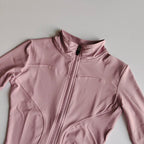 Slim Fit Sportjacke Stehkragen Reißverschlussmantel Sport Fitness Yoga Kleidung Plus Samtjacke Schlankheits-Schnelltrocknender Anzug