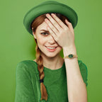 BERNY Gold Watch for Women Olive Green Quartz Jewelry Bracelet Casual Jewelry Women's Wristwatch Small Fashion Ladies Watches