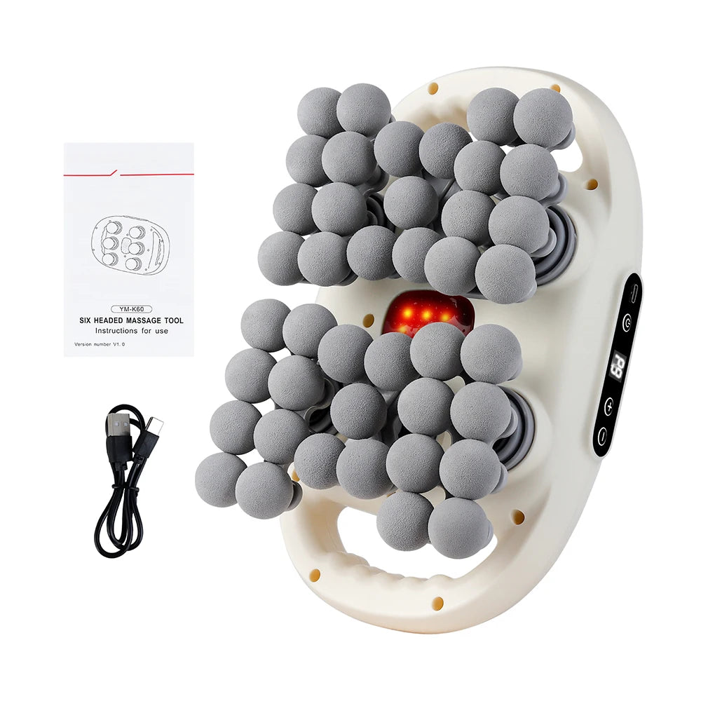 42 Köpfe Faszienpistole Hochfrequenz-Vibrations-Tiefenmassagegerät Rücken Taille Oberschenkel Massagegerät Nacken Schulter Muskel Massagegerät