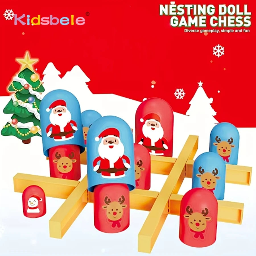 Brettspiel Spielzeug Tic Tac Toe Groß isst Klein Logisches Denken Trainingsspiel Eltern-Kind Interaktives Familienspiel Kinder Weihnachtsgeschenk