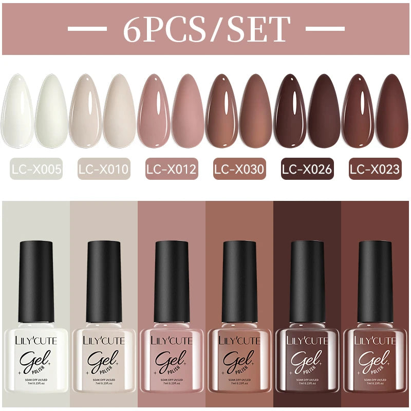 LILYCUTE Nagelgel-Politur-Set, Rosa Grün, Frühling, DIY-Nagelkunst-Design, lang anhaltend, Soak Off UV Gel, Maniküre, Malgel, Vernis-Kit