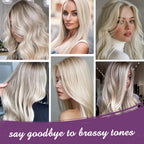 Karseell Lila Haarmaske 100ml/500ml Professionell neutralisiert Gelbstich für blondes, silbernes, graues und gesträhntes Haar