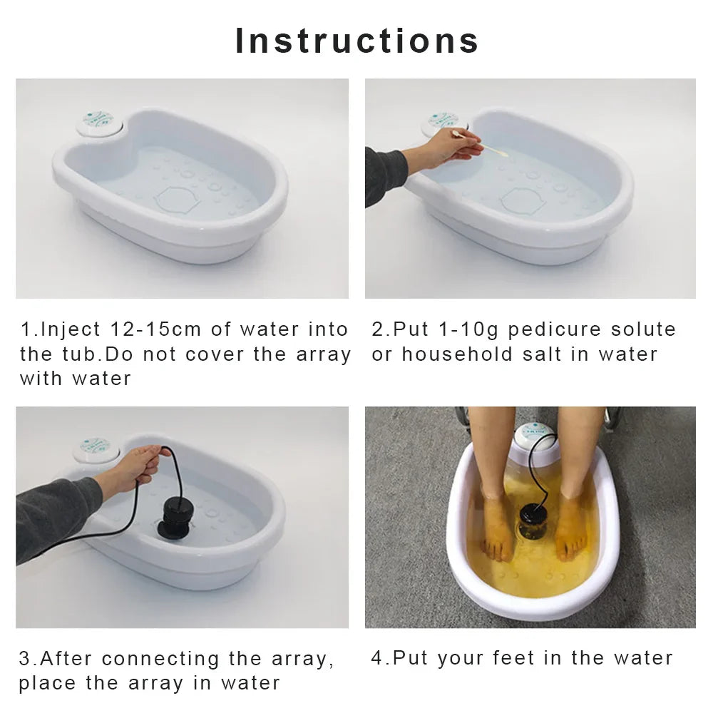 Detox Ionic Foot Spa Bad Maschine Massage Fuß Ionische Entgiftung Lindert Müdigkeit Fördert gute Gesundheit und volle Vitalität