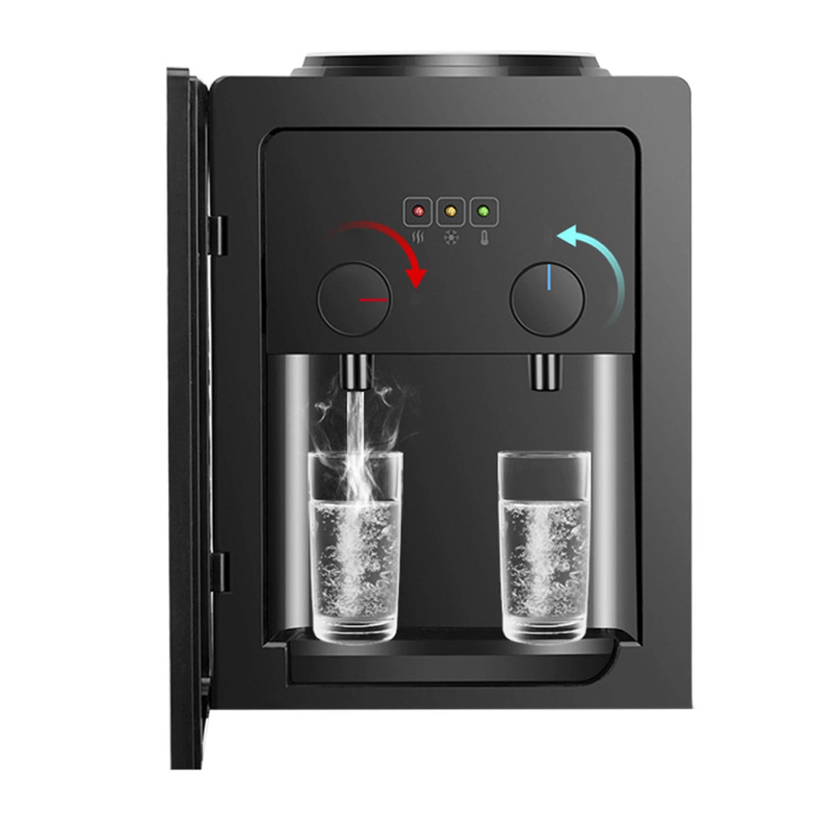 550W Tisch-Wasserspender Edelstahl-Innenbehälter PP-Material 270x235x370mm 3kg Schnelles Heizen & Kühlen Dual-Use Wasserspender