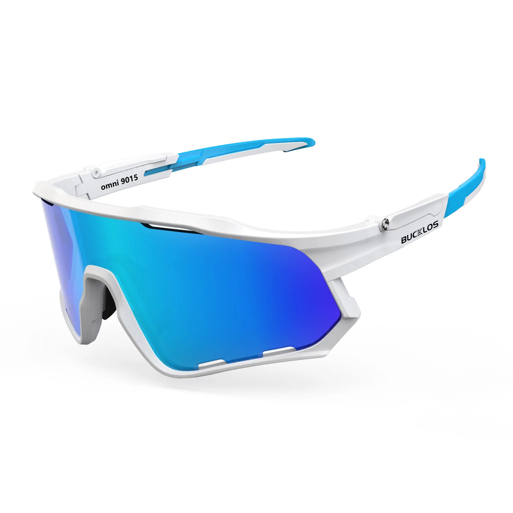 BUCKLOS Polarisierte Fahrradbrille UV400 Rennrad-Mountainbike-Brille TR-90 Rahmen Winddichte Outdoor-Sportbrille Fahrradteile