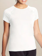 Women’s  Quick Dry Short Sleeve Resilience Gym Sports Moisture Wicking Round Neck T-Shirt Training Exercise Gym Sport Shirt