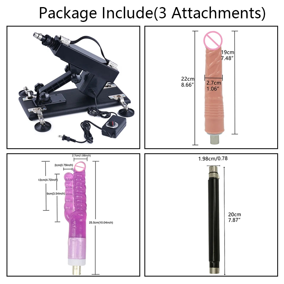 ROUGH BEAST Sexmaschine für Frauen und Männer mit Dildoaufsatz, automatische Masturbationsmaschine, 3XLR-Anschluss, Sexspielzeugprodukte