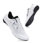 Speed Cycling Sneaker Herren Rennradschuhe Cleat-Schuhe SPD-Schuhe Fahrrad Flat Pedal Schuhe Herren Outdoor-Schuhe Weiß