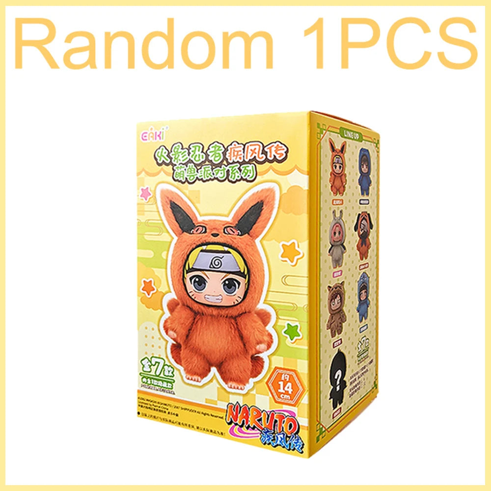 EAKI Naruto Blind Box Shippuden Naruto Uzumaki Sasuke Kakashi Party Serie Plüschpuppe Handgemachtes Ornament Spielzeugsammlung Geschenk