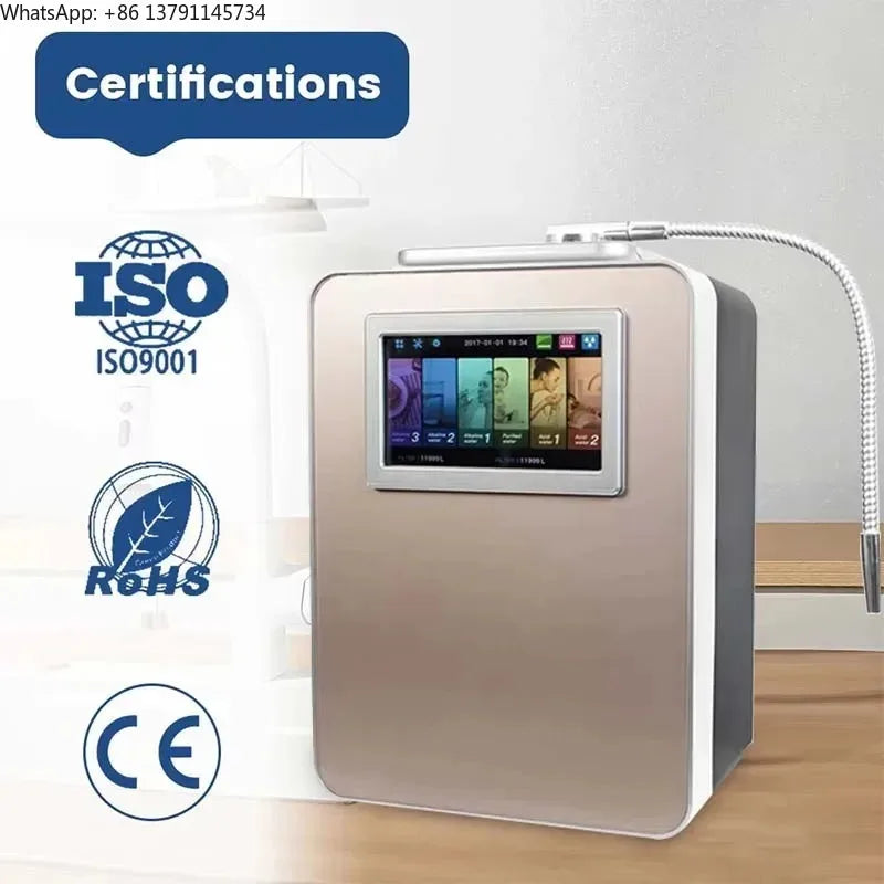 Wholesale PH 2.5-11.2 Platinum Coating 11 Plates Alkaline Water Ionizer Water Treatment Appliances Japan Kangen Water Dispenser