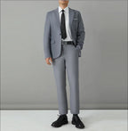 S-8XL Anzug Herrenmode Casual Outdoor (Blazer + Hose) Gentleman Business Hochzeit Slim-fit Formeller Britischer Stil Hochzeitsanzug