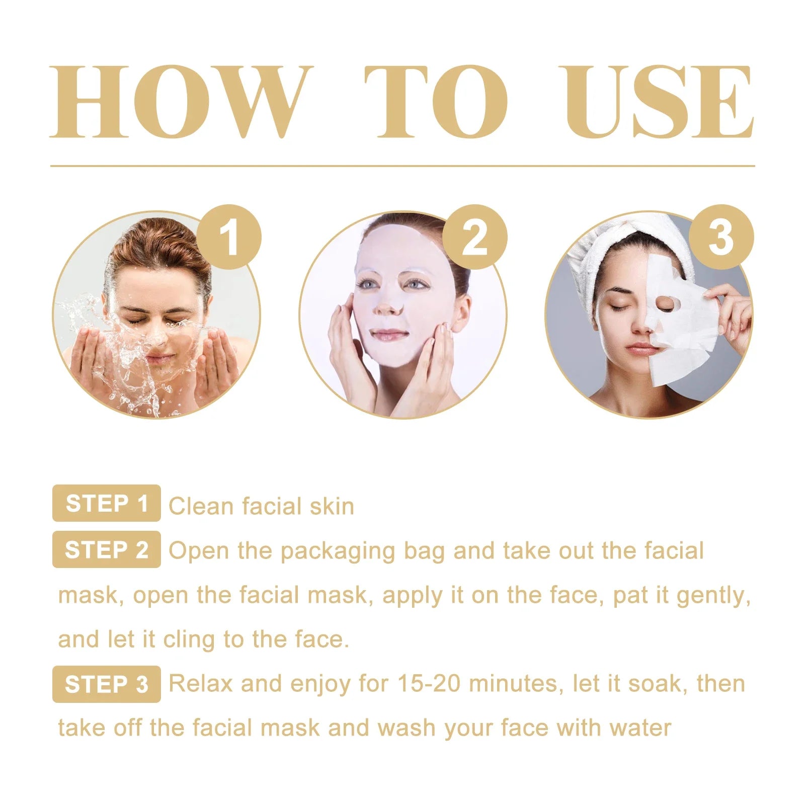 10 Stk. Kollagen Anti-Falten Gesichtsmaske Anti-Aging Mildert feine Linien Strafft die Haut Feuchtigkeitsspendend Aufhellend Hautpflege Koreanische Kosmetik