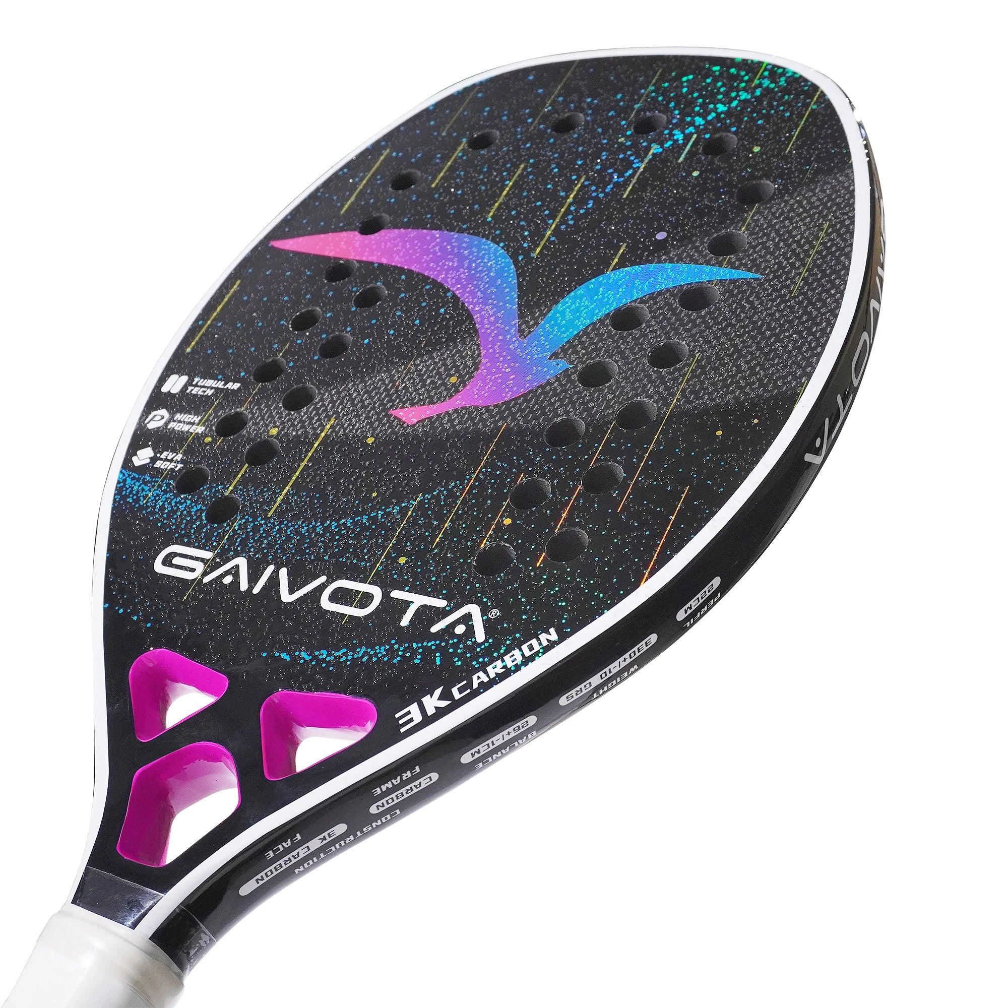 GAIVOTA 2025 Carbonfaser Beach Tennis Schläger 3K+Rucksack