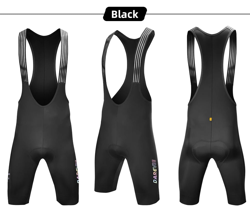 DAREVIE Radhose Seamless 4.0 Italien ELASTIC-INTERFACE Polster Radhose Diamond Beinabschluss Herren Trägerhose