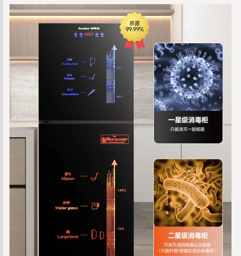 220V Royalstar Small Disinfection Cabinet Portable High Temperature Kitchen Commercial Household Desktop UV Sterilizer WAL Hauptbild