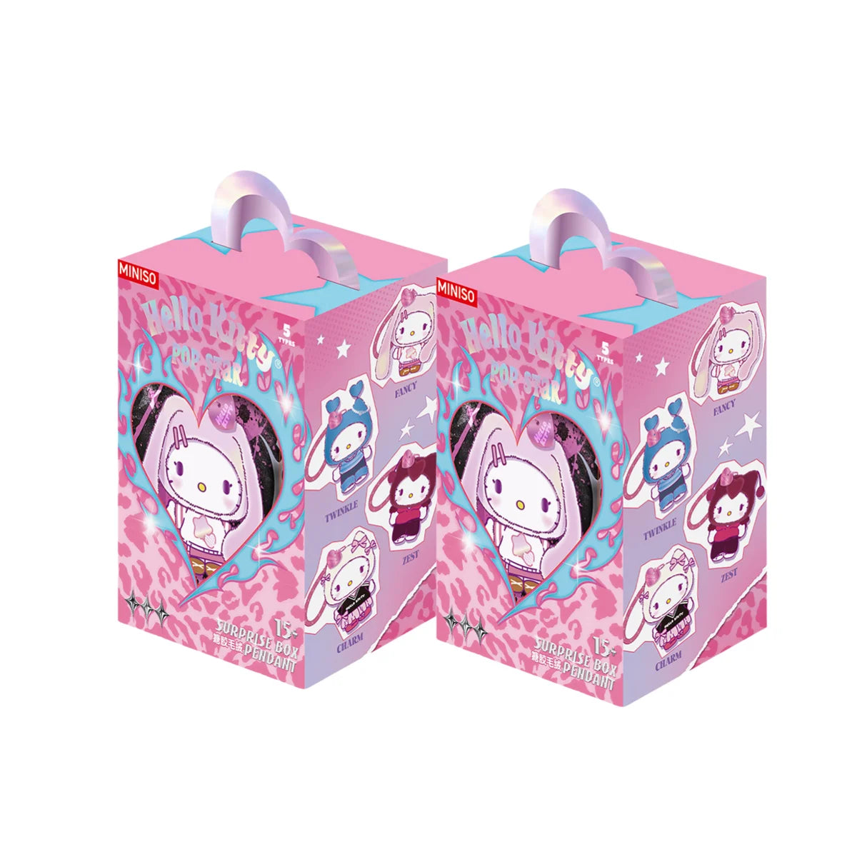 Echte Hello-Kitty Pop Star Samt-Anhänger-Serie Vinyl-Puppe Überraschungsbox Trendiges Kawaii Überraschungsgeschenk Süßes Trendiges Überraschungsbox-Spielzeug